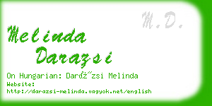 melinda darazsi business card